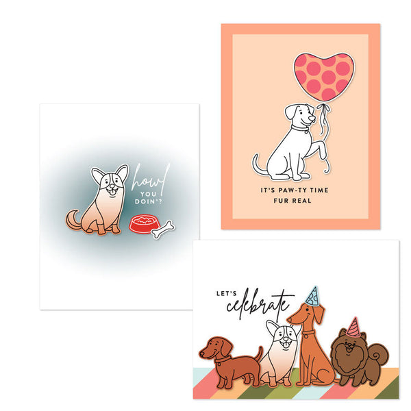 Concord & 9th Clear Stamps Puppy Paw-ty