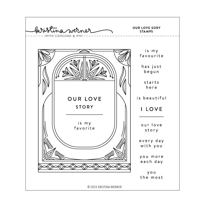 Concord & 9th Clear Stamps Our Love Story