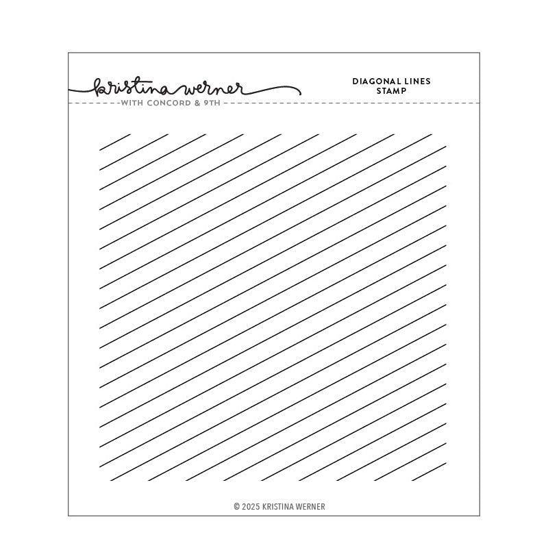 Concord & 9th Clear Stamps Diagonal Lines Background