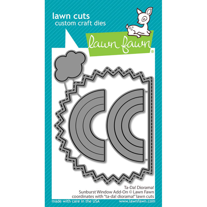 Lawn Fawn Dies Ta-Da! Diorama! Sunburst Window