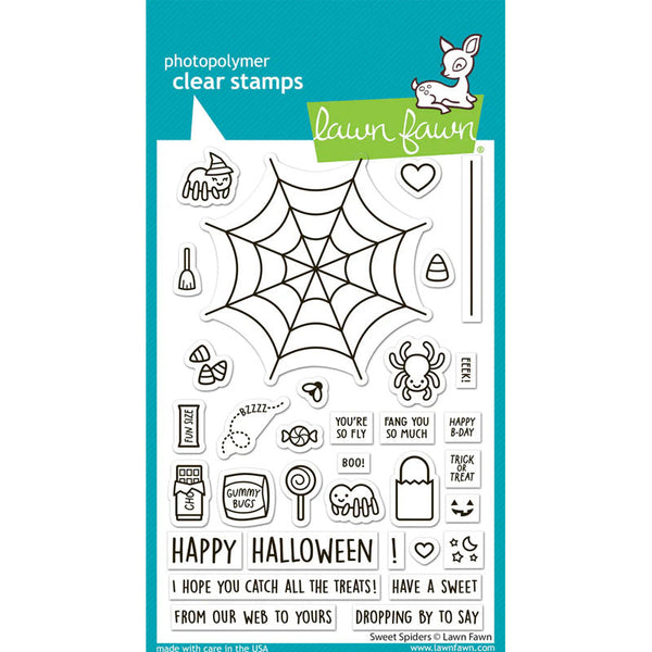 Lawn Fawn Clear Stamps Sweet Spiders