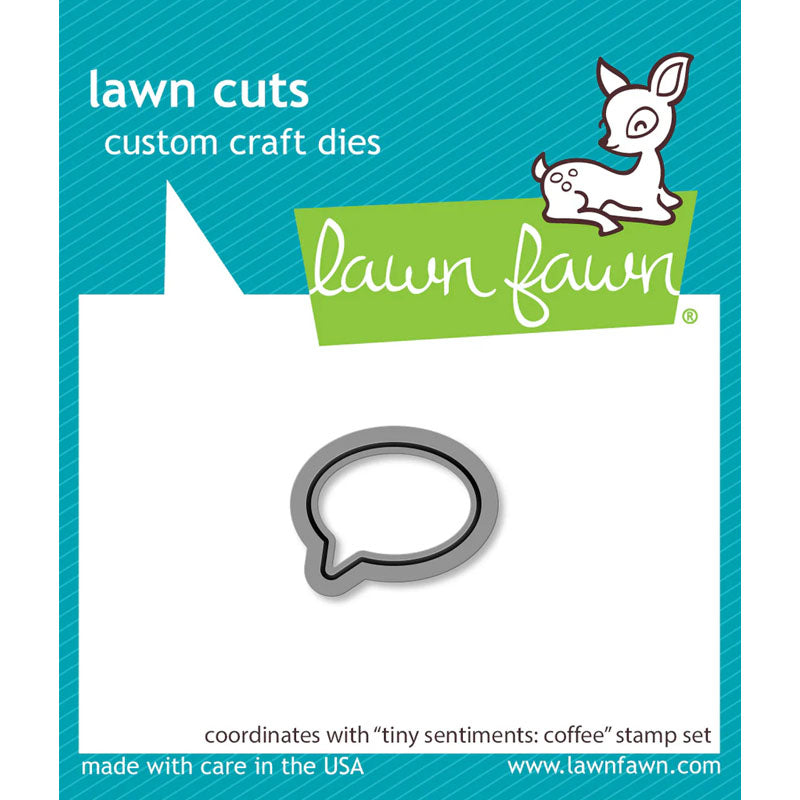 Lawn Fawn Dies Tiny Sentiments: Coffee