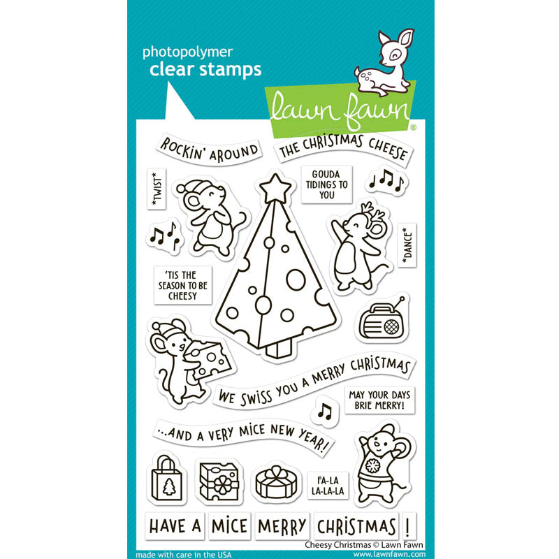 Lawn Fawn Clear Stamps Cheesy Christmas