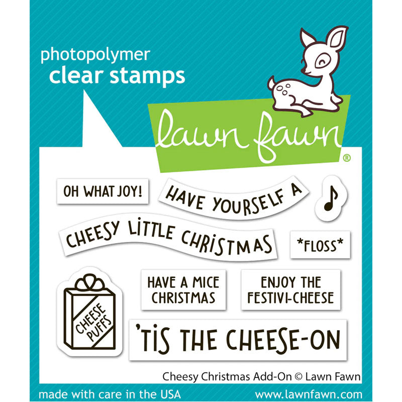 Lawn Fawn Clear Stamps Cheesy Christmas Add-On