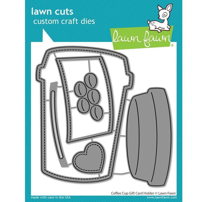 Lawn Fawn Dies Coffee Cup Gift Card Holder