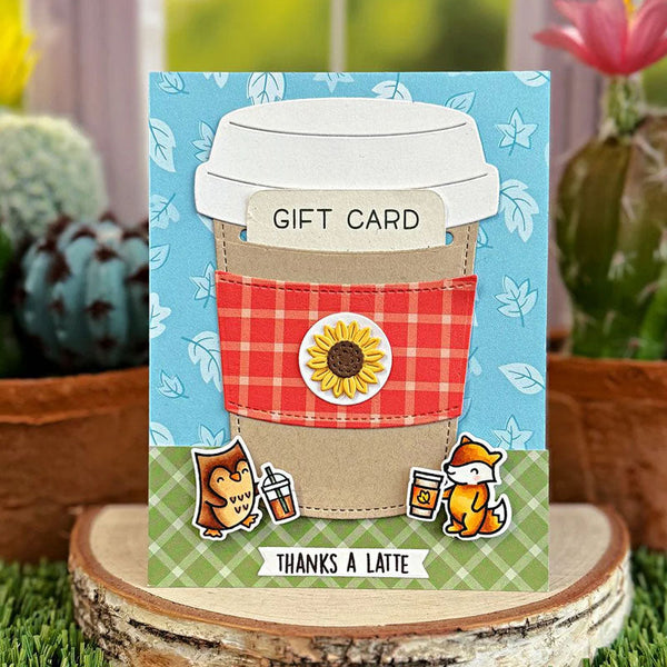 Lawn Fawn Dies Coffee Cup Gift Card Holder