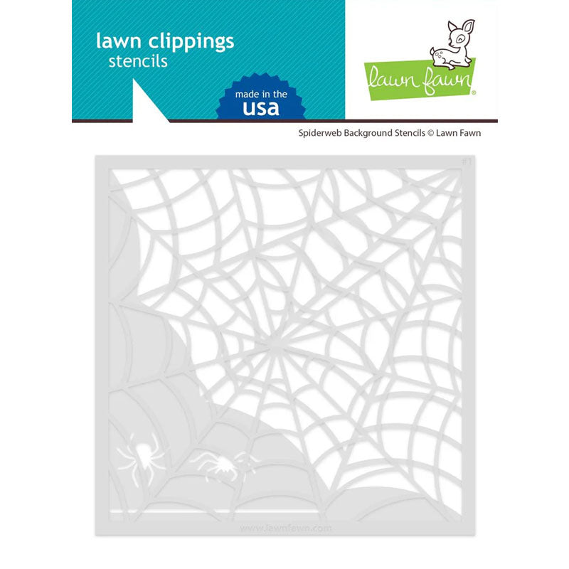 Lawn Fawn Stencil Spiderweb Background