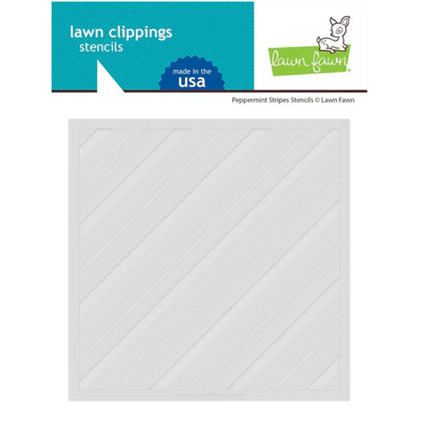 Lawn Fawn Stencil Peppermint Stripes