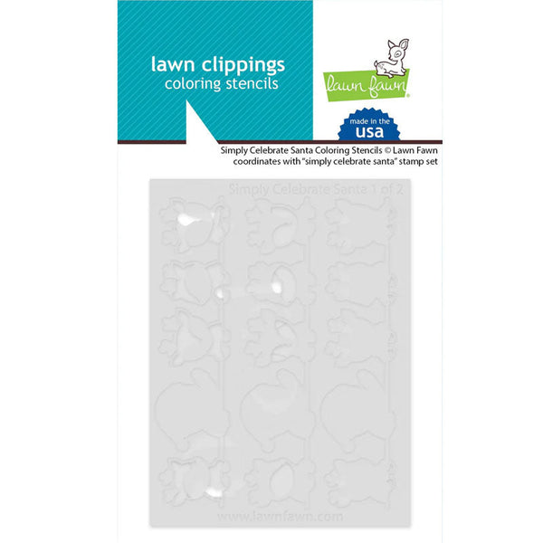 Lawn Fawn Stencil Simply Celebrate Santa