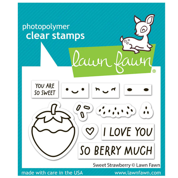 Lawn Fawn Clear Stamps Sweet Strawberry