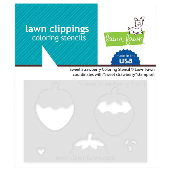 Lawn Fawn Stencil Sweet Strawberry