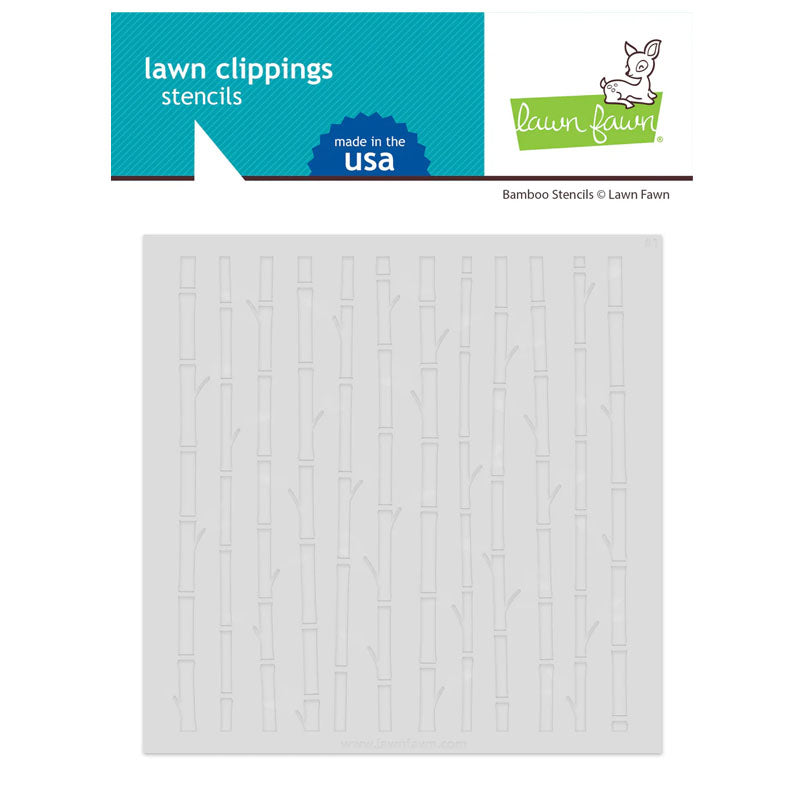 Lawn Fawn Stencil Bamboo