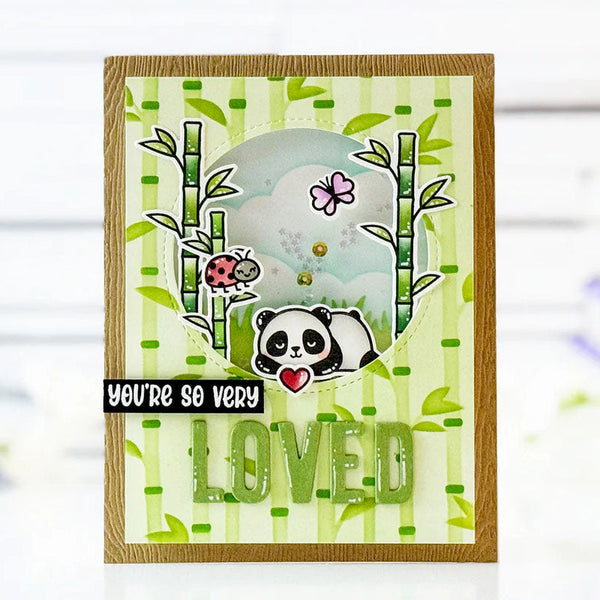 Lawn Fawn Stencil Bamboo