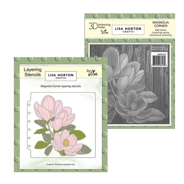 Lisa Horton Crafts 2pc Magnolia Corner