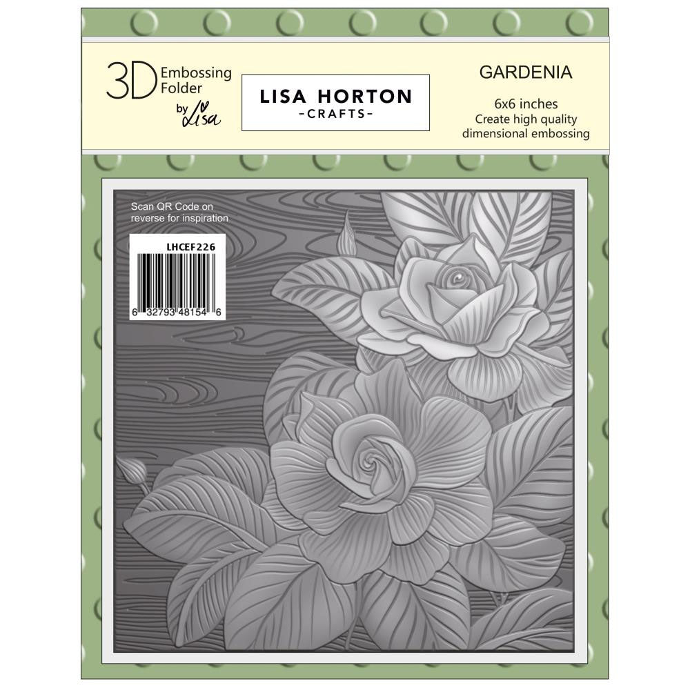 Lisa Horton Crafts Embossing Folder Gardenia