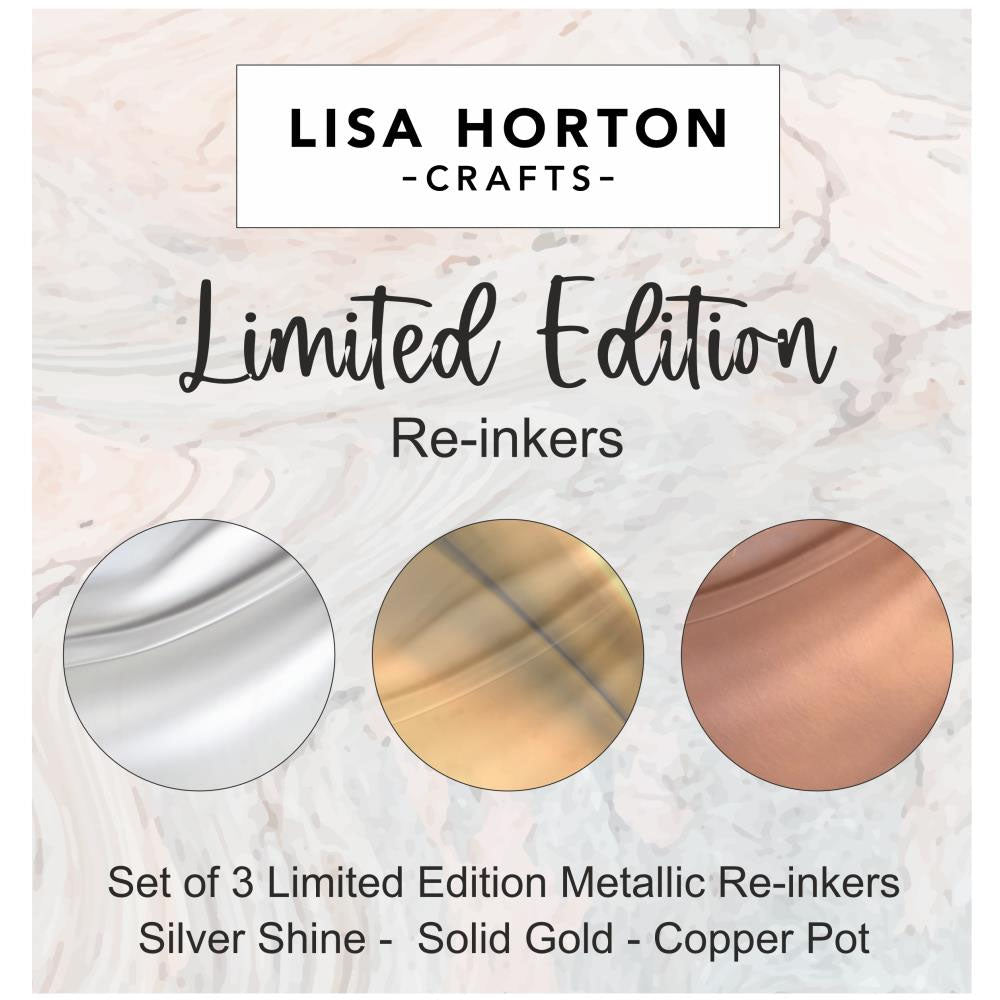 Lisa Horton Crafts Limited Edition Reinkers Silver Shine, Solid Gold, Copper Pot