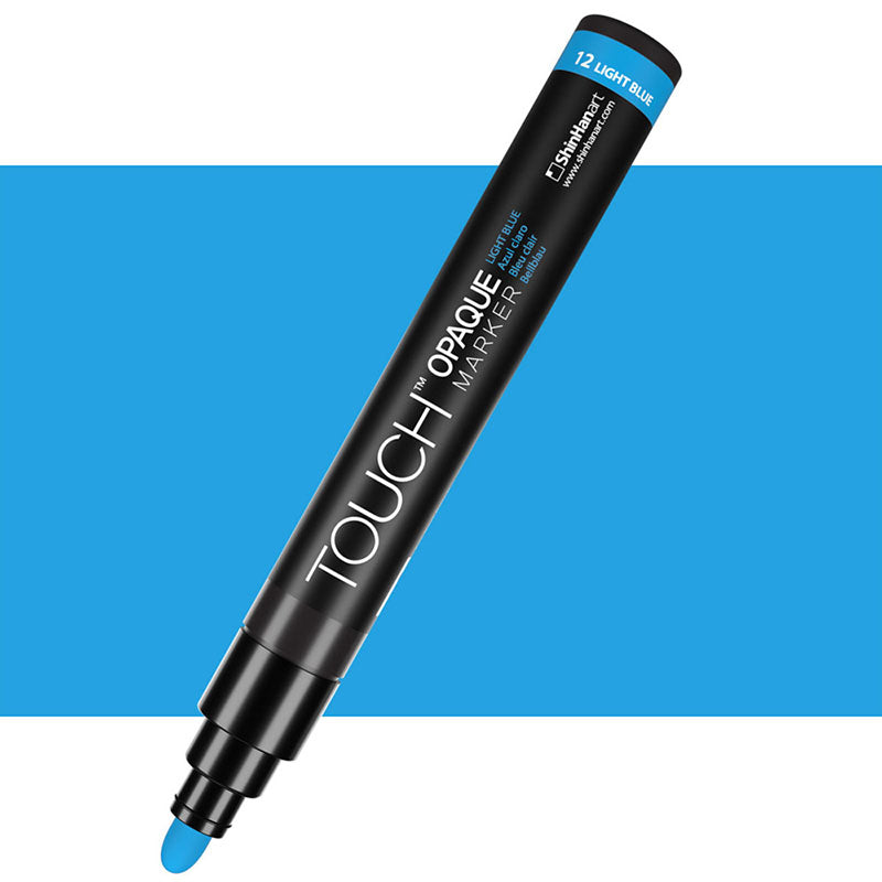 TOUCH Opaque Marker Medium 12 Light Blue