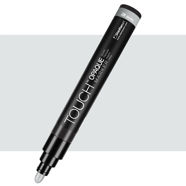 TOUCH Opaque Marker Medium 28 Metallic Silver