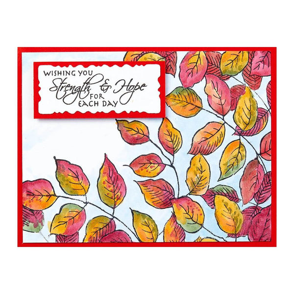 Spellbinders Cling Stamp Leafy Lines