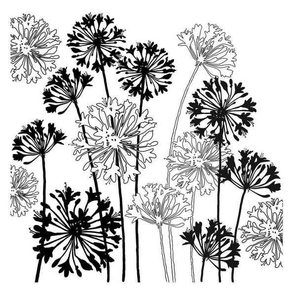 Spellbinders Cling Stamp Agapanthus