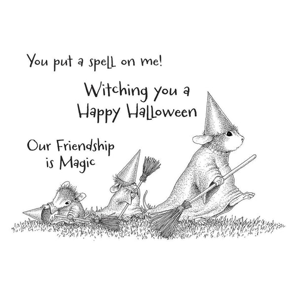 Spellbinders Cling Stamp Halloween Flight