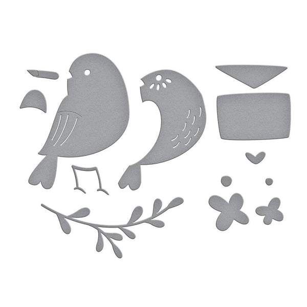 Spellbinders Dies Love Note Bird