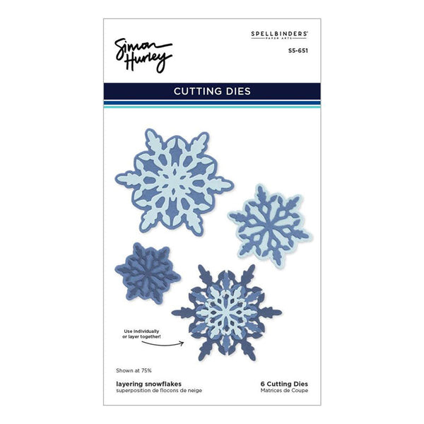 Spellbinders Dies Layering Snowflakes