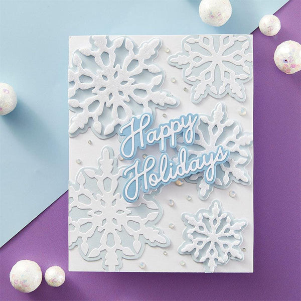 Spellbinders Dies Layering Snowflakes