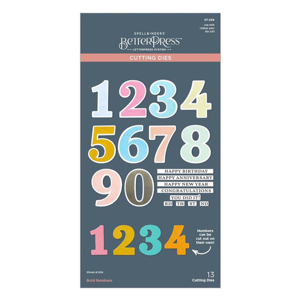 Spellbinders Dies Bold Numbers