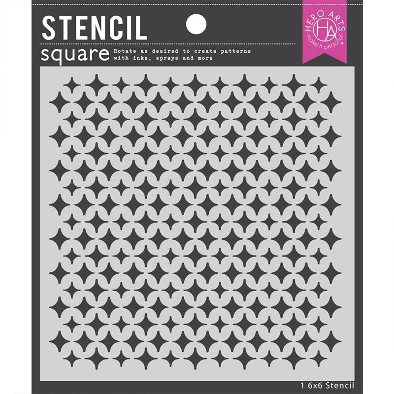 Hero Arts Stencil Sparkle Weave