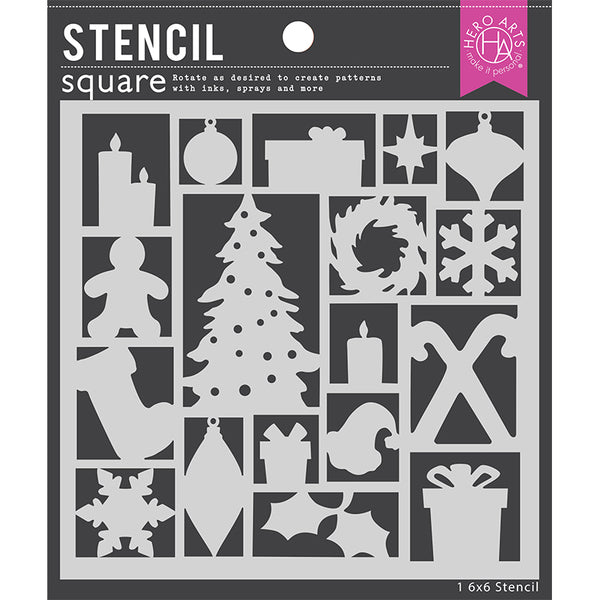 Hero Arts Stencil Holiday Assortment