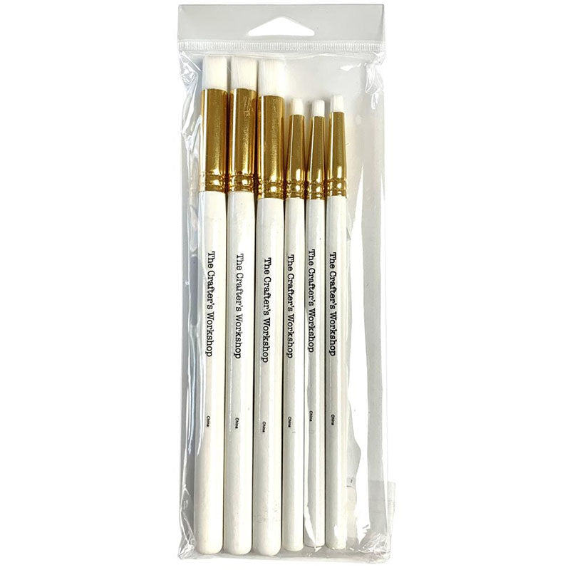 The Crafter's Workshop 6pc Blending Brush Assorted