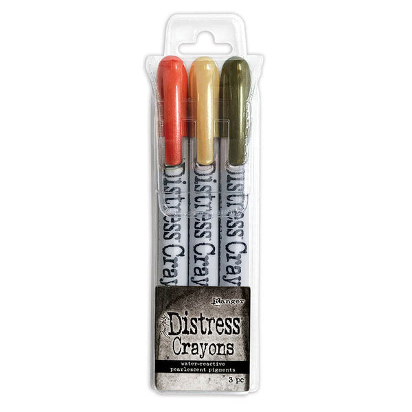 Tim Holtz Distress Pearl Crayons Halloween Set 5