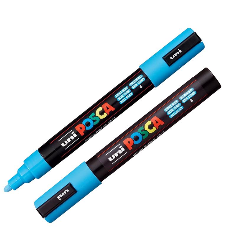Uni-Ball Posca 1Mr Markers (Light Blue Ink- Pack Of 1) –