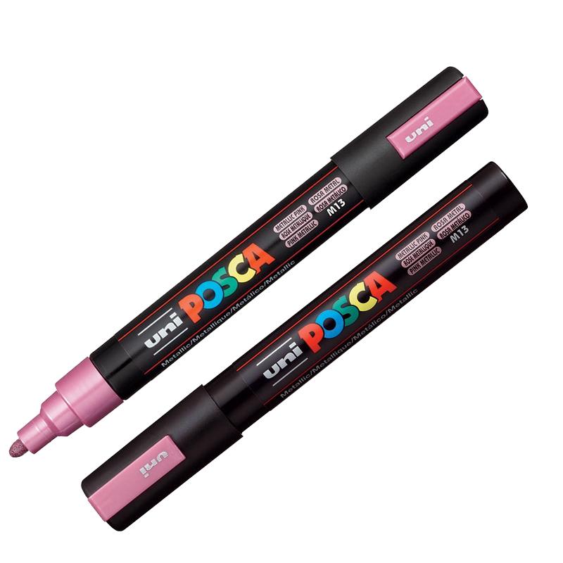 Posca PC-5M Medium Metallic Pink Paint Marker