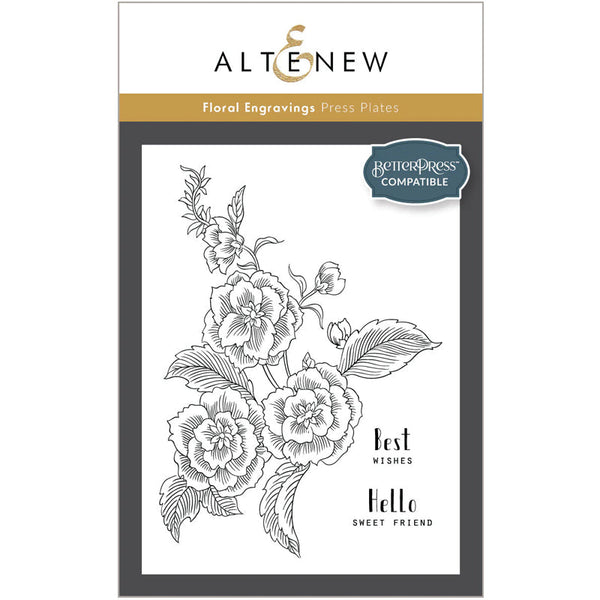 Altenew Press Plate Floral Engravings