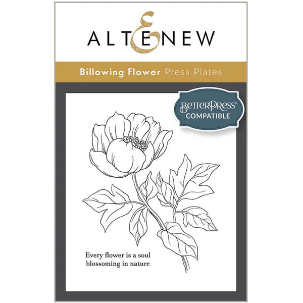 Altenew Press Plate Billowing Flower