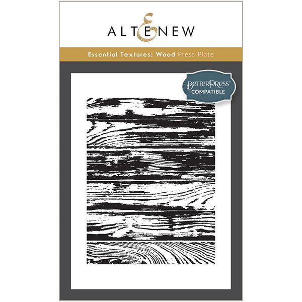 Altenew Press Plate Essential Textures Wood