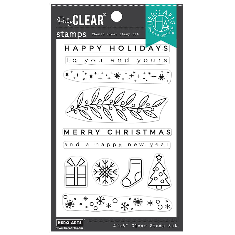 Hero Arts - Clear Stamps - Shadowed Letter Set