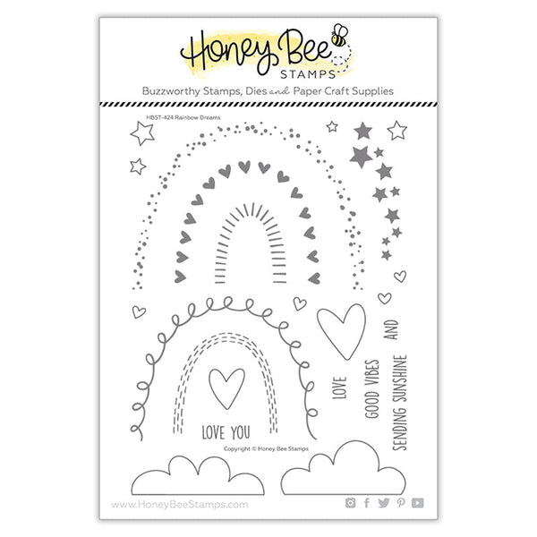 Honey Bee Clear Stamps Rainbow Dreams