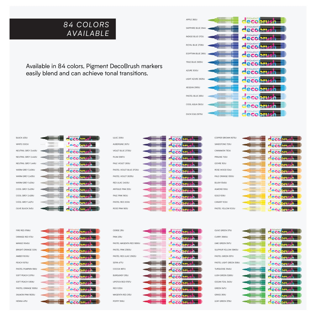 NEW Karin Markers- Acrylic!  Pigment Decobrush Brush Markers