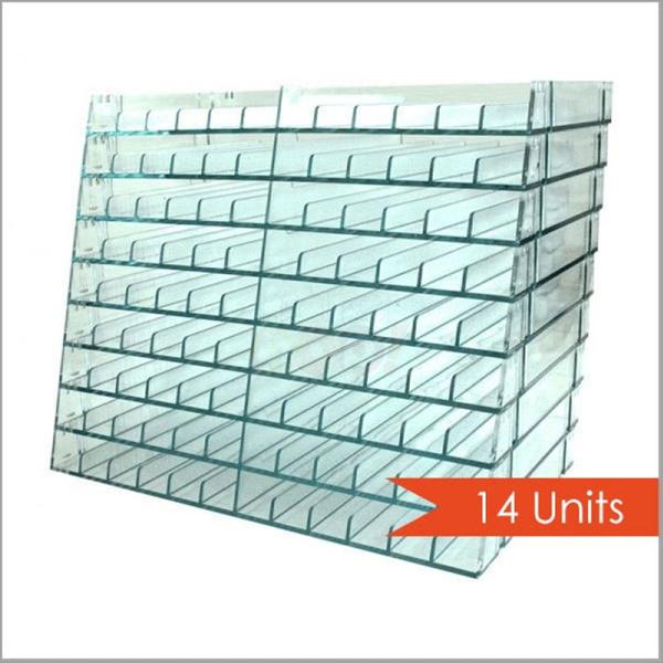 Crafter's Companion PENST14 The Ultimate Marker Storage Rack, Empty-Holds  168, 14-Pack, Light Blue
